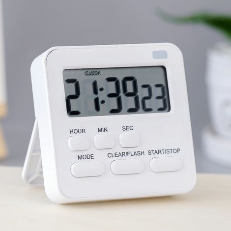 Timer, Küchen-minutierer Digitaler Timer Mit Stoppuhr- Und Countdown-funktion, Küchenwecker Eier-timer, Magnetischer Digitaler Lcd-timer Für Kinder Und Erwachsene