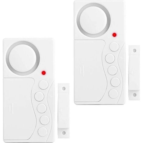 2er-set Gefrierfach-türalarme, Sicherheitsalarm Für Fenster, 3/15/30/60 Sekunden Kabelloser Kühlschrankalarm, 4-in-1 Türsensor, Lauter 108 Db Öffnungsalarm