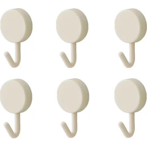 Klebende Haken, Dekorative Wandhaken Zum Aufhängen Von Bh-trägern, Hüten, Handtüchern Und Schlüsseln, 6 Stück, Weiß