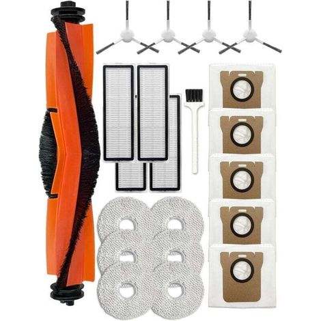 21-teiliges Ersatzteil-set Für Xiaomi X10+/x20+ Und Dreame L10s Ultra/l10 Ultra/l10s Pro/l10s Pro Gen 2/l10 Prime – Zubehör: 2 Hauptbürsten, 6 Seitenbürsten, 4 Hepa-filter, 5