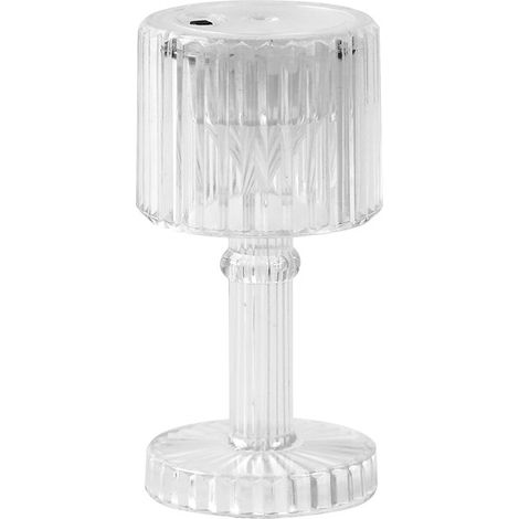 Tischlampe - Klein Transparent - 8,5cm X 4cm Mini Kleine Gerade Tischlampe
