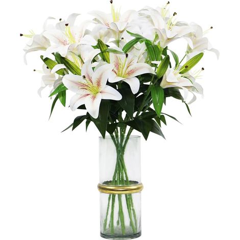 Künstliche Lysien, 60 Cm Lang, 8 Blütenköpfe, 4 Knospen, 3d-druck, Für Hochzeit, Zuhause, Hotel, Büro – Champagne-farbverlauf