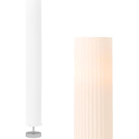 Moderne Stehlampe, Gedimmtes Licht, 40 W, 14 X 14 X 120 Cm, Edelstahl, Weiß