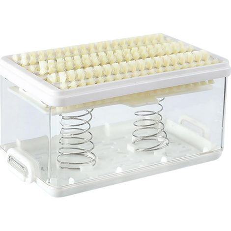 Reise-seifendose, Seifenhalter, Waschseifendose Mit Bürste, Transparente Abtropfschale, Tragbare Waschseifendose Mit Deckel Und Schäumender Rollenbürste Für Zu Hause