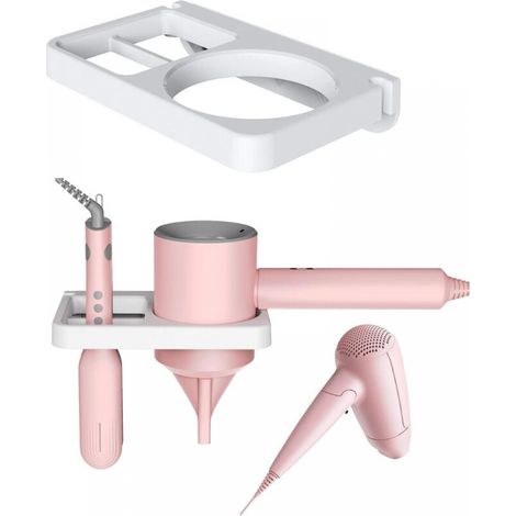 Blanc. Halter Für Haartrockner & Glätteisen, Universeller Wandhalter Für Zubehör, Weiß