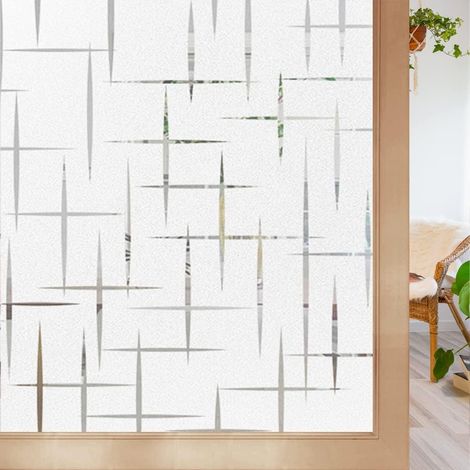 Statische Fensterfolie 44,5x200cm – Sichtschutz, Uv-schutz, Dekorativ Für Zuhause, Büro, Schlafzimmer Und Küche