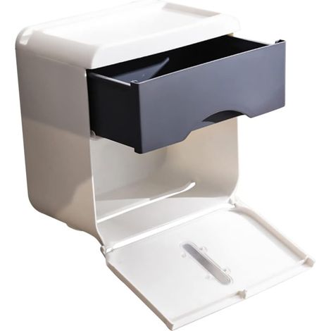 Aufbewahrungsbox Für Badezimmer-papierrollen Mit Stifthalter, Toilettenpapierhalter, Multifunktionale Aufbewahrungsbox, Abs-papierrollenhalter Für Den Haushalt