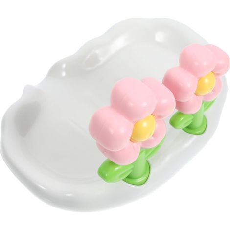 Eleganter Türgriff Mit Blumenmuster, Robustes Abs-material, Perfekt Für Das Badezimmer