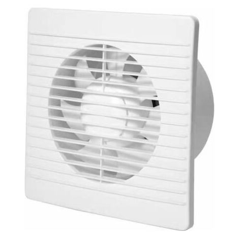 100 Mm Abluftventilator 12w 130m³/h Mit Rückschlagklappe Und Zugkettenschalter, Fenster- Und Wandventilator Für Küche, Badezimmer, Gewächshaus, Garage - 4 Zoll Weiß, Fonepro