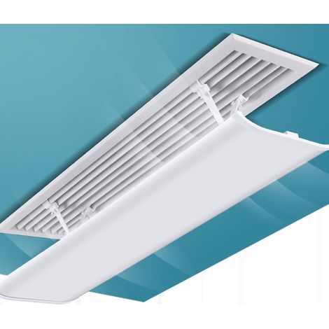 Weißer Windabweiser Für Zentrale Klimaanlage, 60 X 20 Cm, Verstellbare Dunstabzugshaube, Heizungs- Und Lüftungsabweiser Für Den Hausgebrauch