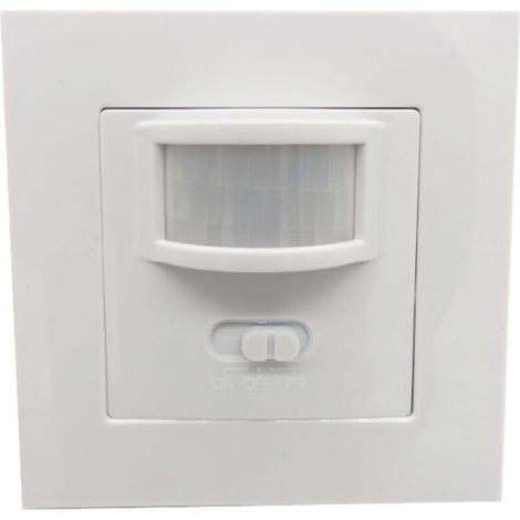 Unterputz-wandschalter Mit 160°-präsenzmelder, Kompatibel Mit Led- Und Halogenbeleuchtung.