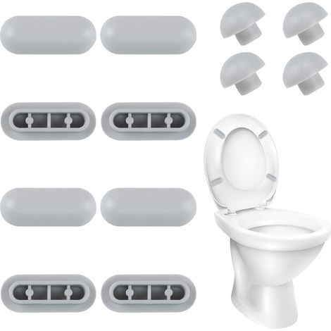 12 Stück Gummikissen Für Toilettensitz, Gummikissen Für Toilettenklappdeckel