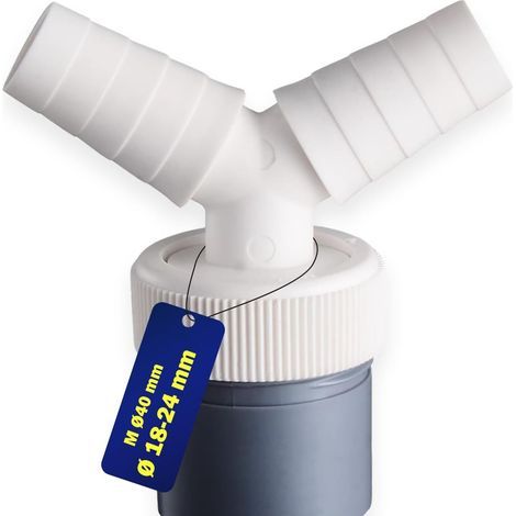 Abflussadapter Für Waschmaschine Mit Gewinde Und Y-anschluss, Kompatibel Mit Waschmaschine Und Geschirrspüler.