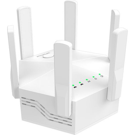 Wlan-signalverstärker, Dualband 1.200 Mbit/s, Wlan-repeater Für Zu Hause, Weiß