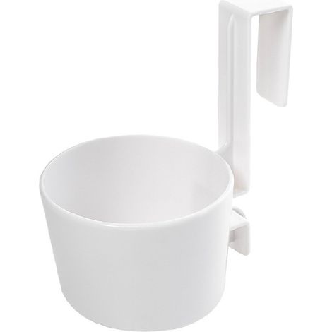 Halterung Zum Aufhängen Eines Haartrockners Über Einem Möbelstück, Für Das Hauptbadezimmer, Waschtischschrank, 13 X 9,5 X 6 Cm - Weiß