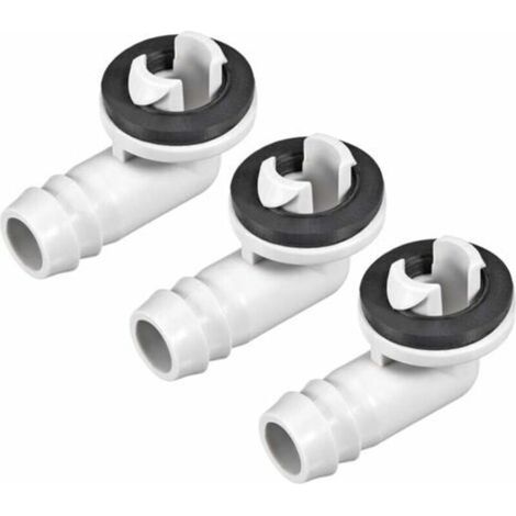 Gewinkelter Anschluss Für Klimagerät-abwasserschlauch – 15 Mm – Ersatzteile Für Mini-split-geräte Und Fenster-klimaanlagen – 3er-pack