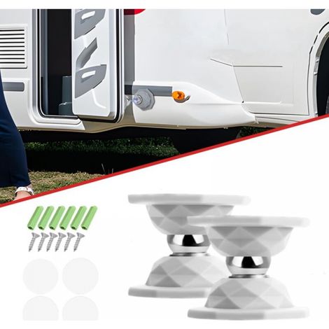2er-set Magnetische Türstopper Für Wohnmobile, Wohnwagen Und Camper (weiß)