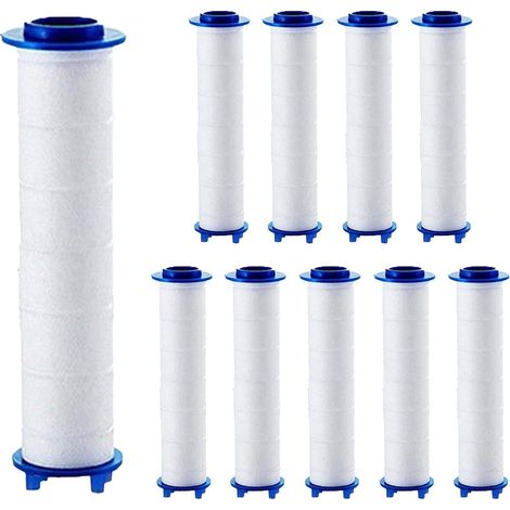10 Stück Duschfilterkartuschen, Wasserenthärter-patronen Für Den Duschkopf, Vielseitig Und Effektiv, Entfernen Sedimente Und Schädliche Partikel Zur Wasserreinigung (8,5 Cm)