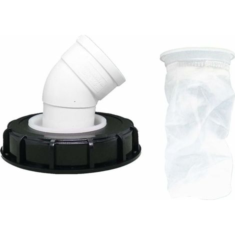 45°ibc-deckelfilter, 163 Mm Nylon-regenwasserfilter, Waschbar Mit Deckel Für Ibc-regenwassertank Dn 150-liaiki