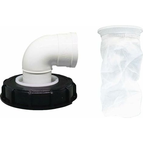 90° Ibc-deckelfilter, 163 Mm Nylon-regenwasserfilter, Waschbar Mit Deckel Für Ibc-regenwassertank Dn 150-liaiki