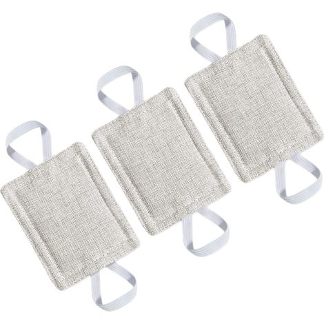 Türstopper-kissen, Weiß, 10 X 8 Cm, 3er-set Türdämpfer Aus Baumwolle Und Leinen Zur Geräuschreduzierung Für Ein Ruhiges Wohnumfeld