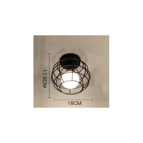 Geometrische Schmiedeeisen-leuchte Für Wohnzimmer, Küche, Dachboden, Esszimmer, Café (ohne Glühbirne) Tennis White Light E27