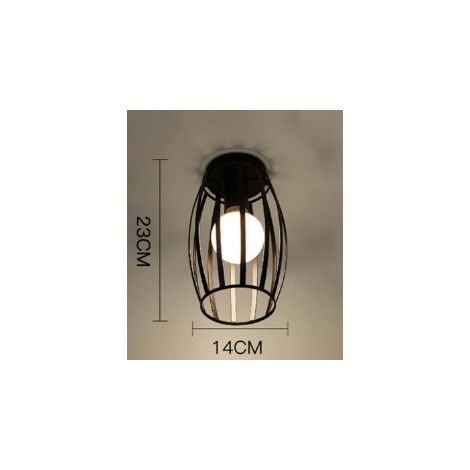 Geometrische Schmiedeeisen-leuchte Für Wohnzimmer, Küche, Dachboden, Esszimmer, Café (ohne Glühbirne) Sandia Weißes Licht E27