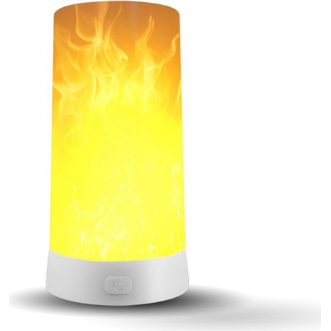 Flammen-effekt-lampe, Led-flammenlampen Mit Fernbedienung, Usb-aufladbar, Led-kerzenlichter Mit Flammeneffekt Für Partys, Räume, Künstliche Kaminfeuer, Weihnachtsdekoration, Halloween-dekoration