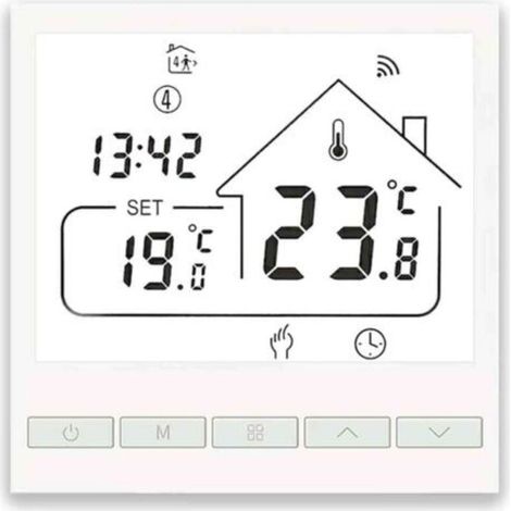 Intelligentes Thermostat Für Gasheizungen – Programmierbar, Smart, Kompatibel Mit Alexa Und Google Home, Unterstützt Sprachsteuerung Und Kann Per App Ferngesteuert Werden