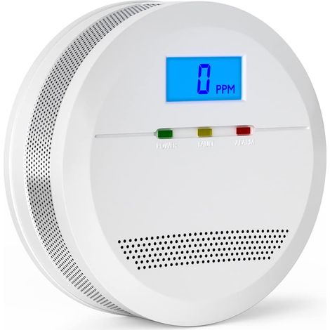 Zertifizierter Kohlenmonoxid-melder Nach Norm 50291, Co-alarm Mit Digitalanzeige, Austauschbare Batterie, Co-warngerät Für Haus, Garage, Wohnwagen Und Campingmobil