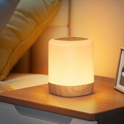Taktile Nachttischlampe, Led-baby-nachtlicht, Warmes Licht Und 256 Wechselnde Rgb-farben, Wiederaufladbare Nachtlicht, Mit Timer, Kabellose Tischlampe Für Schlafzimmer Und Wohnzimmer
