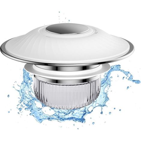 Universeller Waschbeckenstöpsel Mit Abnehmbarem Anti-verstopfungsfilter, Schnellere Entwässerung, Geruchsneutral, Badewannenstöpsel Für Badezimmer, Weiß (28-45 Mm)
