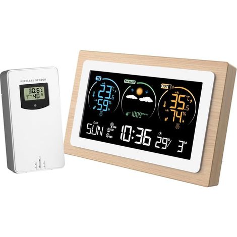 Drahtlose Innen- Und Außenwetterstation, Drahtlose Wetterstation, Drahtlose Wetterstation Mit Außensensor