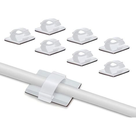 Klebekabelclips, Verstellbar Zur Kabelverwaltung Von Glasfaserkabeln, Kabel- Und Schnurbinder Für Zuhause Oder Büro (50er-pack)