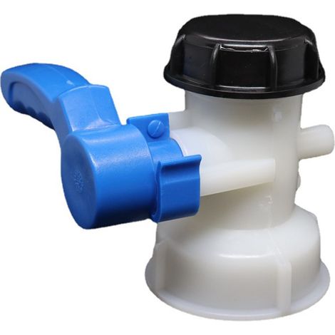 Garten-kit-adapter Dn40 62 Mm Mit Dickgewindigem Kugelventil Für Wasserablauf, Geeignet Für Ibc-regenwassertanks, Einfacher Schlauchanschluss