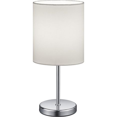 Tischlampe, Lampenschirm Aus Stoff, E14, 40 W, Weiß, 13 X 13 X 28,5 Cm