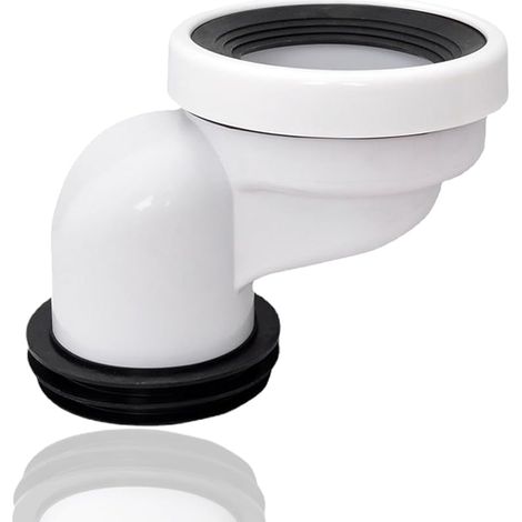 Exzentrisches Anschlussrohr, 10 Cm, Starres Gebogenes Kunststoff-wc-rohr, Abfluss, Wc-anschluss