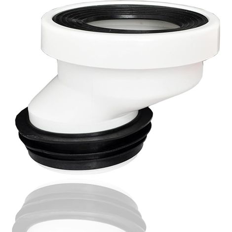 Exzentrisches Anschlussrohr 5 Cm Für Toiletten - Exzentrische Wc-abflussstutze Aus Hartplastik - Ablauf, Gerade Exzentrisch, Wc-anschlussstück