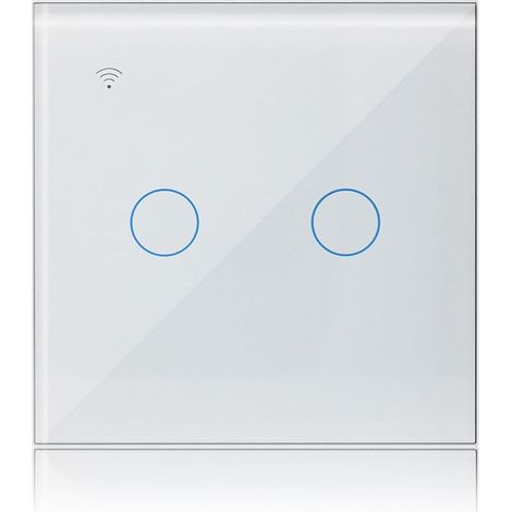 Smartes 2-gang-1-wege-tastenschalter, Kompatibel Mit Alexa, Smarte Wandleuchte, Tuya Smart Life App, Intelligente Steuerung