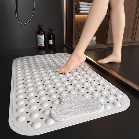 Rutschfeste Und Schimmelresistente Duschmatte Für Senioren, 70 X 40 Cm, Rutschfeste Duschmatte Für Die Innendusche Mit Fußmassage, Schimmelresistente Badematte Mit