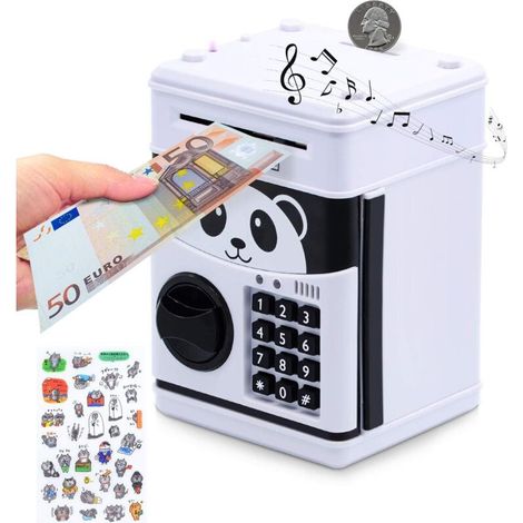 Elektronisches Sparschwein Mit Passwort, Atm-sparschwein - Intelligentes Sparschwein Mit Sprachansage Für Kinder, Münzspardose, Weihnachtsgeschenk