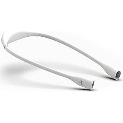 Lumi Crealis Led-leselampe, Usb-aufladbar Mit 3 Farbtemperaturen Und 9 Helligkeitsstufen, Flexibler Arm Zum Lesen, Stricken, Häkeln, Nähen, Reparieren Und Camping (weiß)