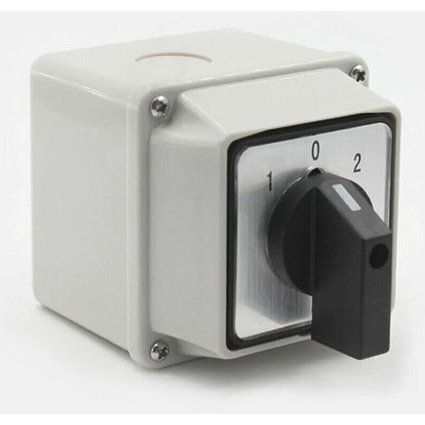 Universeller Nockendrehwahlschalter Lw26-20a 380v - 8 Klemmen, 3 Stellungen 1-0-2, Umschalter Mit Hauptschalter Tophomer