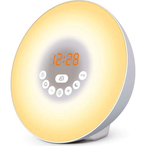 Lichtwecker - Sonnenaufgangssimulator - Mit Option Zur Abschaltung Des Displays - Erleben Sie Ruhigere Morgen - Wecker Mit Progressiver Lichtsimulation (tl-850)