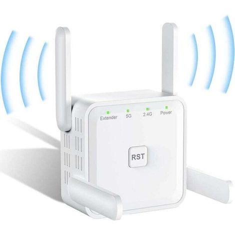 Starker Wifi-repeater 1200mbps, Wlan-verstärker, Dual-band 5 Ghz & 2,4 Ghz, Kompatibel Als Ap/router/bridge, Mit Ethernet-port, Kompatibel Mit Allen Routern