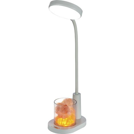 Schreibtischlampe Für Kinder, Tischlampe Mit Himalaya-salz, Nachttischlampe Mit Automatischem Farbwechsel, Mit Stifthalter, Dimmbare Wiederaufladbare Leselampe Für Kinder-girs