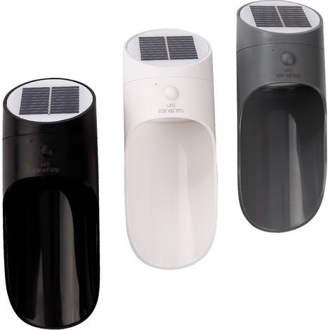 1er Pack Solarleuchte Für Den Außenbereich Garten, Ip65 Wasserdichte Wandmontierte Solar-außenbeleuchtung 3000k Warmweiß Kabellose Leuchte Dekoration--weiß