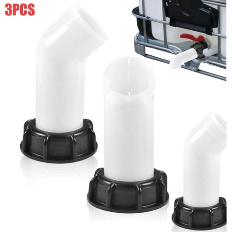 3er-set Ibc-ablassventile 60 Mm – Gewindeanschluss S60x6 – Verstärkte Abdichtung Mit Muttern Und Dichtungen – Für 1000-liter-wassertanks