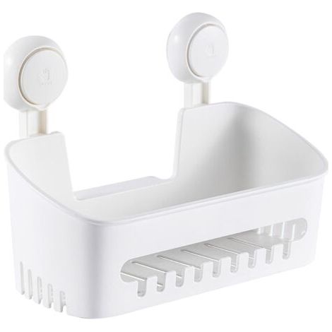 Duschablage Gewürzregal Badorganisator Diy-aufbewahrungskorb Ohne Bohren Saugnapf Abnehmbare Wandhalterung Für Shampoo Und Toilettenartikel Küche Badezimmer