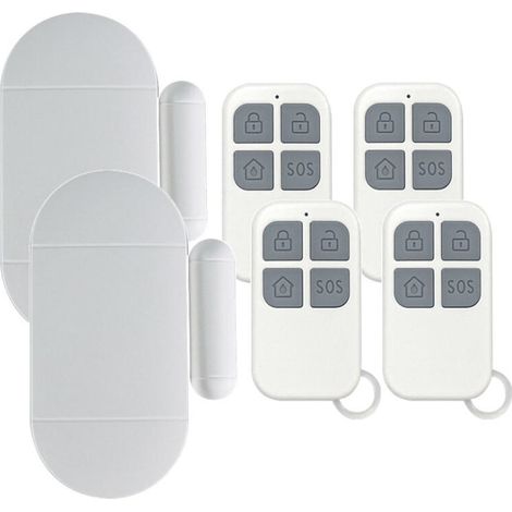 2 Stück Türalarm, Türöffnungsdetektor Mit Leistungsstarker 130 Db Sirene, Kabelloser Magnetischer Tür- Und Fensteralarm